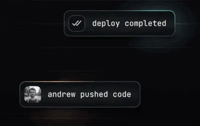 Animated border highlight from Gitness