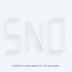 SND: Crafted UI sound assets for UX developers