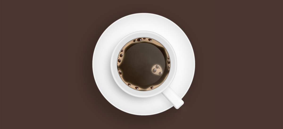 A CSS drawn Coffee Cup